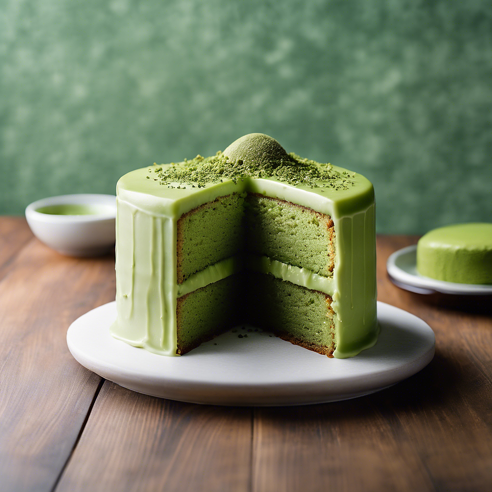 Matcha Green Tea Cake image