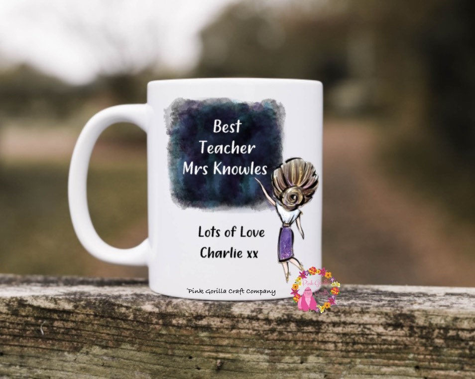 Thumbnail: Teacher Gift, Personalised Teacher, Teacher Mug, Best Teacher, Teaching Assistan