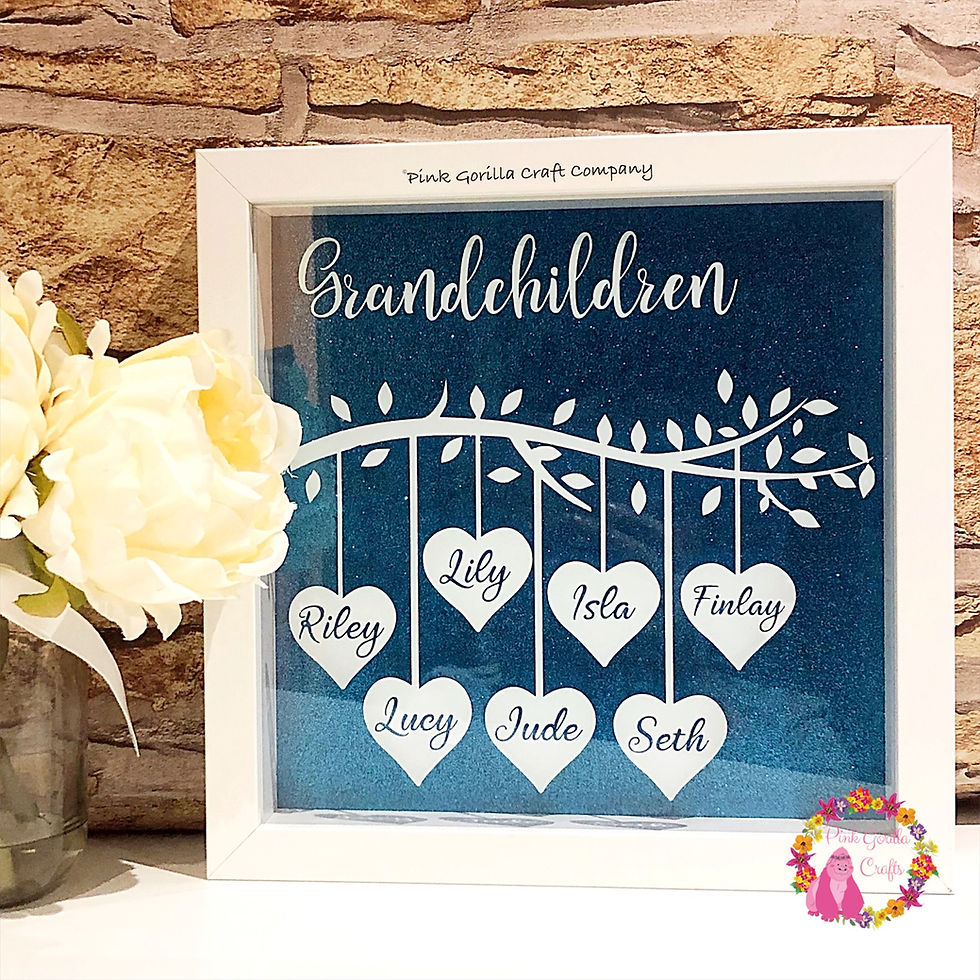 Thumbnail: Grandparent family tree / Grandparents Gift / Personalised Frame for grandparent