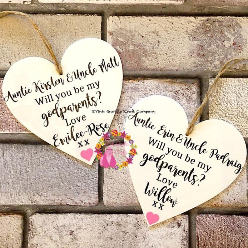 Thumbnail: Godparent plaque, Will you be my Godmother, Godparent gift, Godparent proposal,