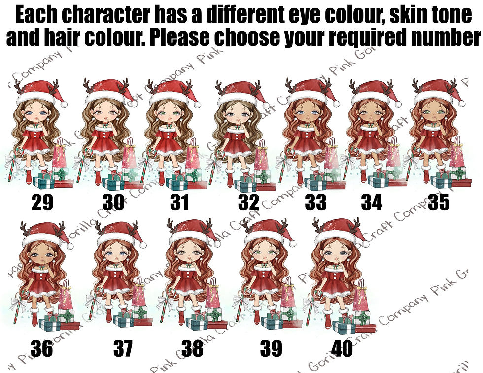 Thumbnail: Christmas Mug, Personalised Mug, Christmas Gift, Christmas Girl, Custom Characte