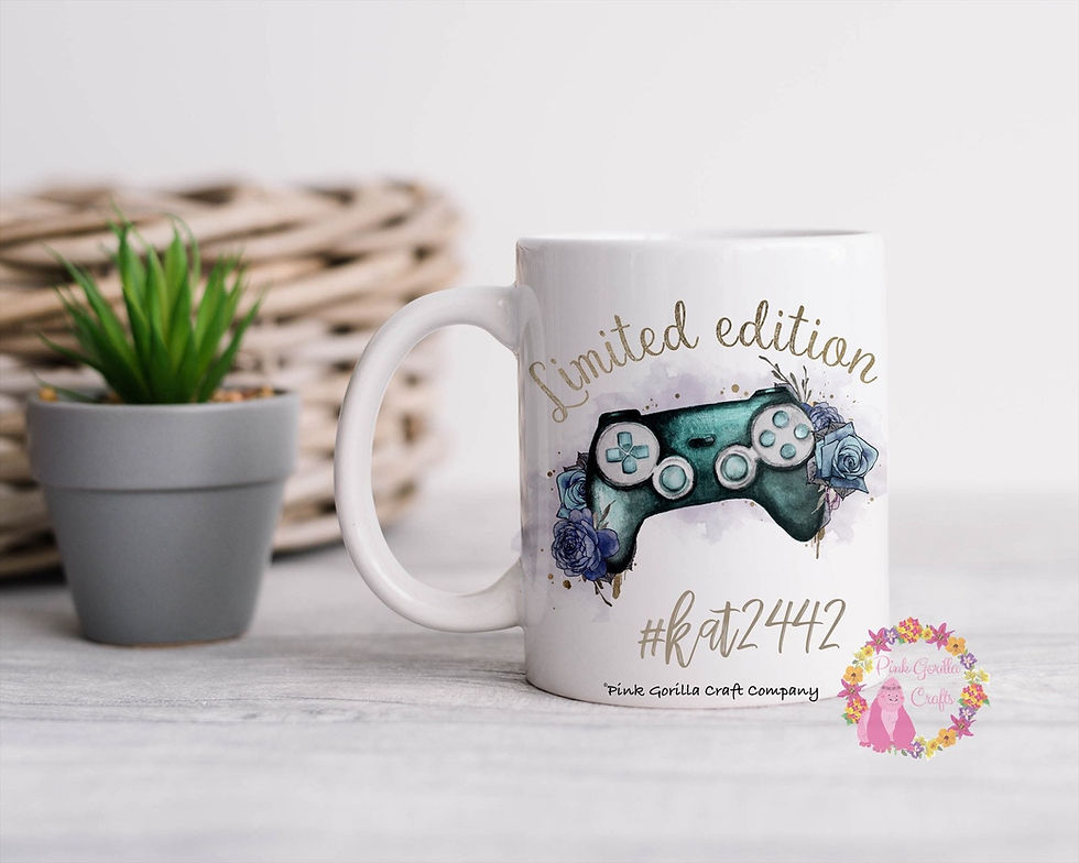 Thumbnail: Gamer Gift, Girl Gamer, Personalised Gamer Mug, Gaming Mug, Gaming for girl, Bir