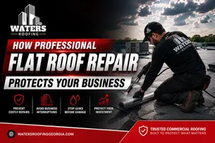 How Professional Flat Roof Repair Protects Your Business