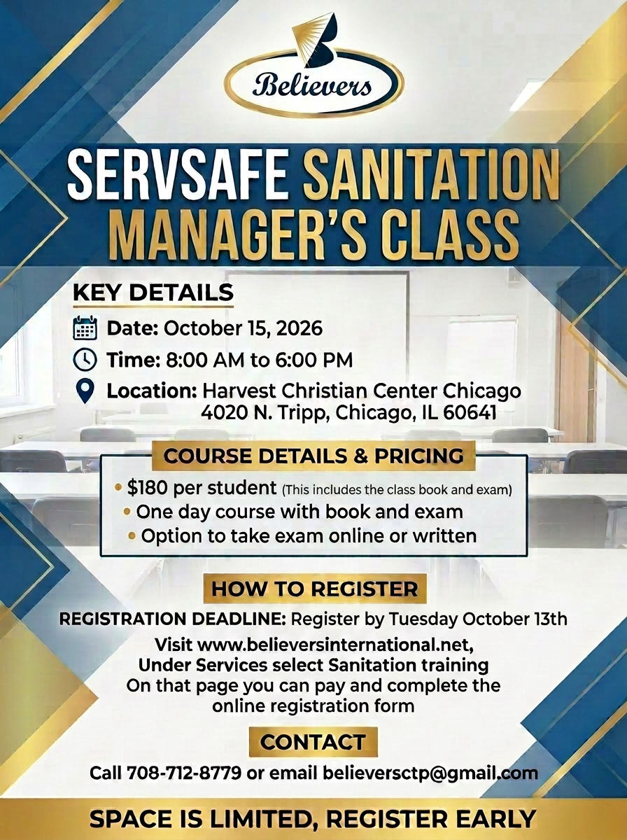 Register for our next class in Chicago!