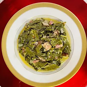 Collard Greens with Smoked Ham Hock