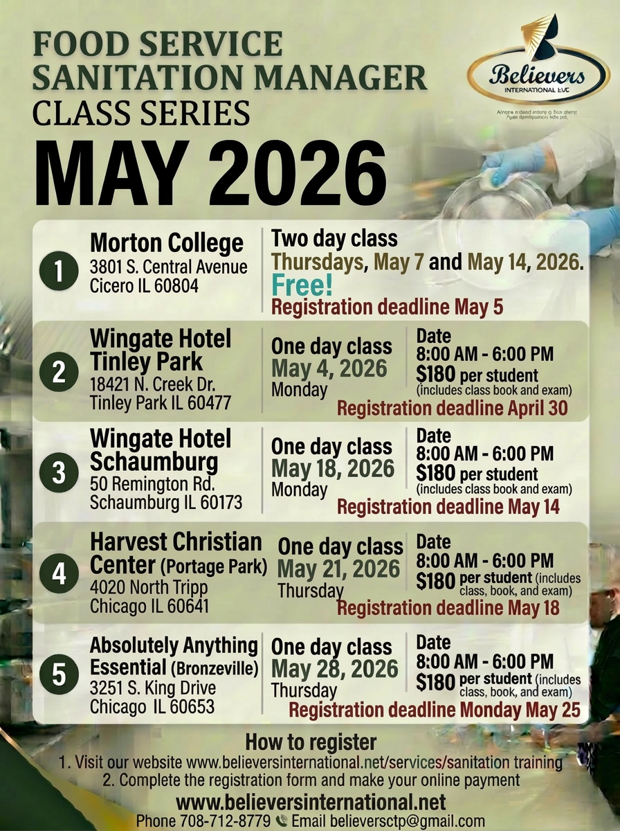 Discover What’s New in Our May 2026 Class with FDA Food Code Updates