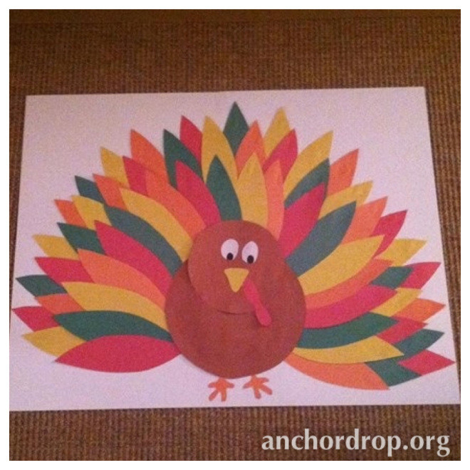 thanksgiving turkey children's craft