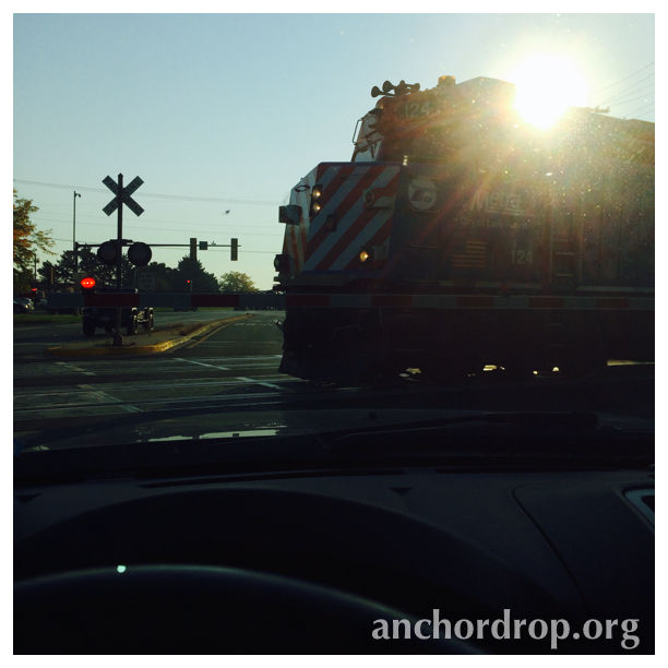 Sun and train