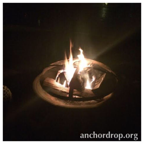 a bonfire
