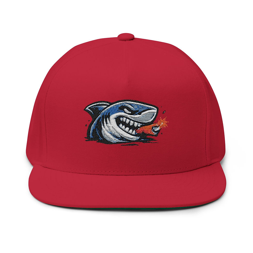 Thumbnail: Flat Bill Cap (Embroidery)