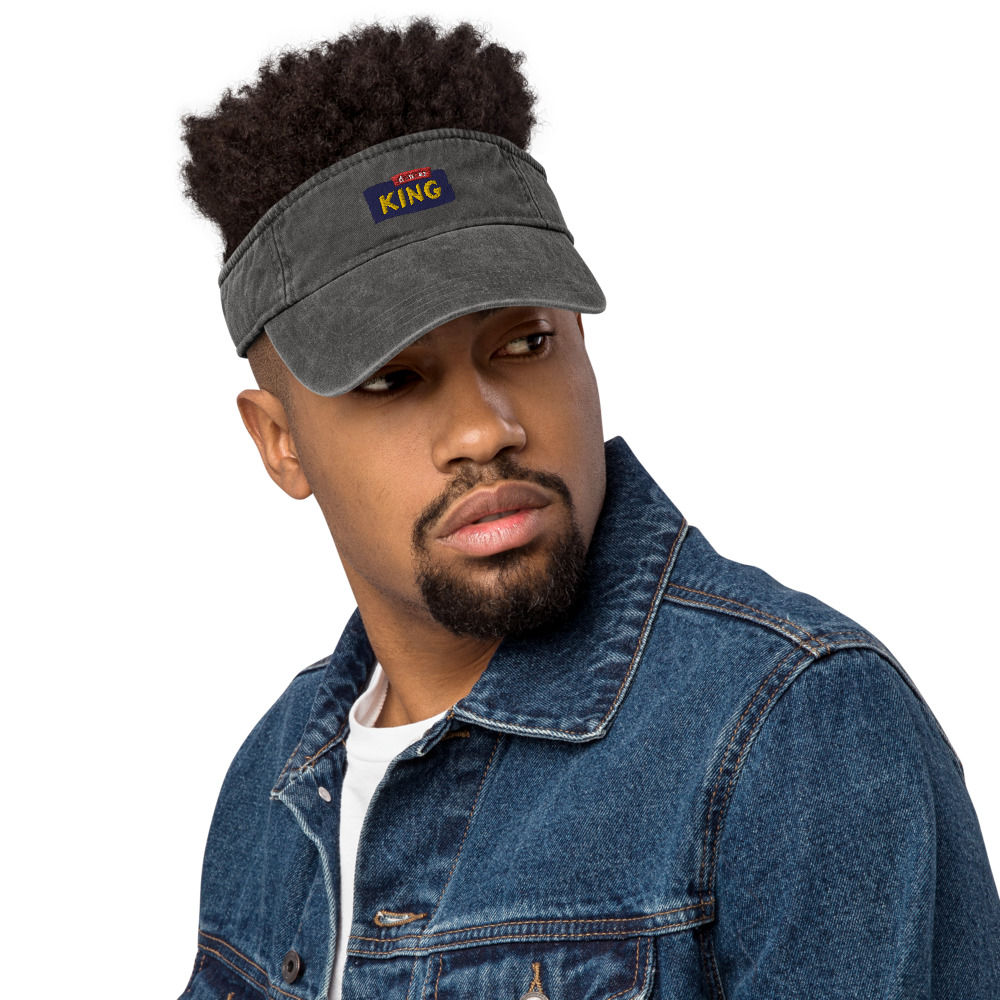 Denim Visor King Dancer Hat