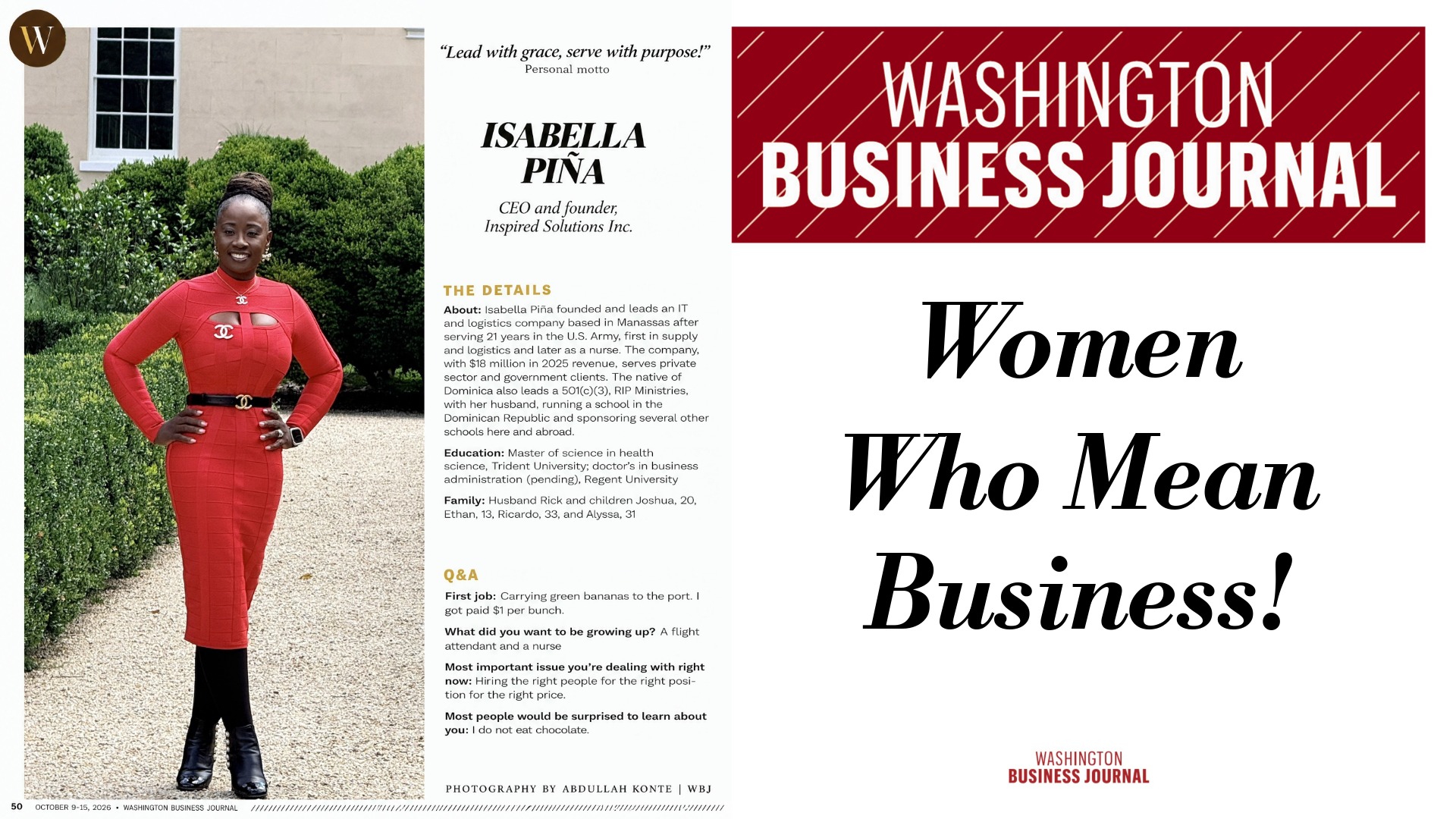 Isabella Piña: Women Who Mean Business 2026