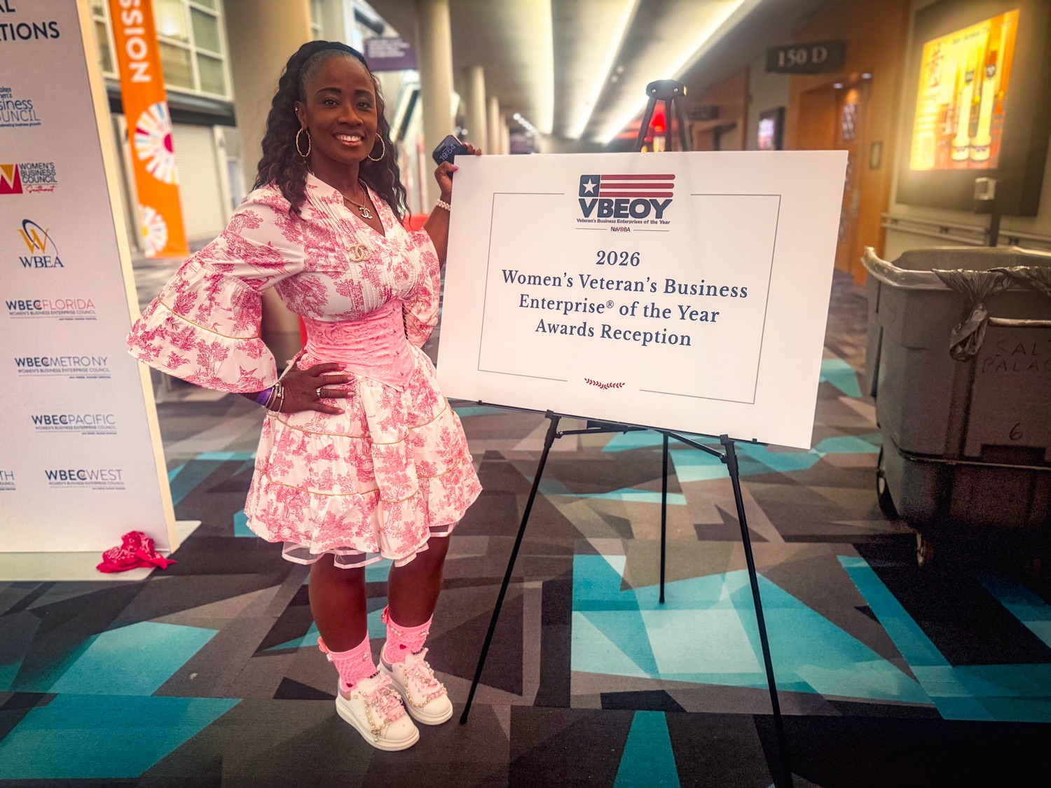 Isabella Pina of Inspired Solutions at the 2026 Women's Veteran's Business Enterprise of the Year Awards Reception