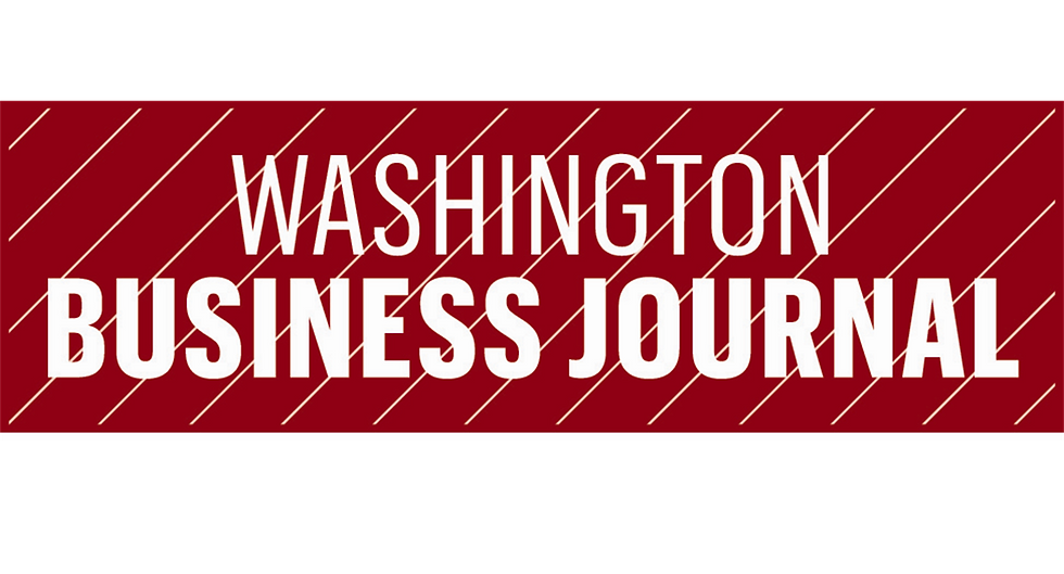 Washington Business Journal official logo, publisher of Women Who Mean Business.