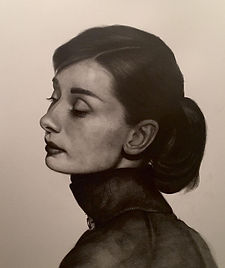 Audrey 20" x 24" pencil on paper