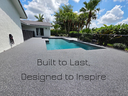 resin bound pool surroundings