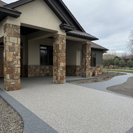 resin bound house patio