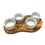 Miniature : Planche de service avec 4 bols en porcelaine, bois d'olivier