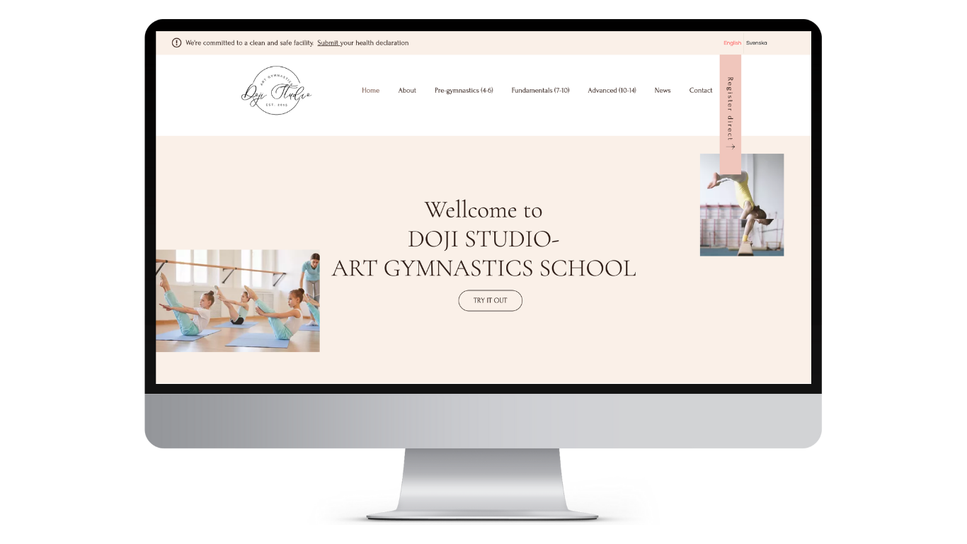 Activity School WIX Website template