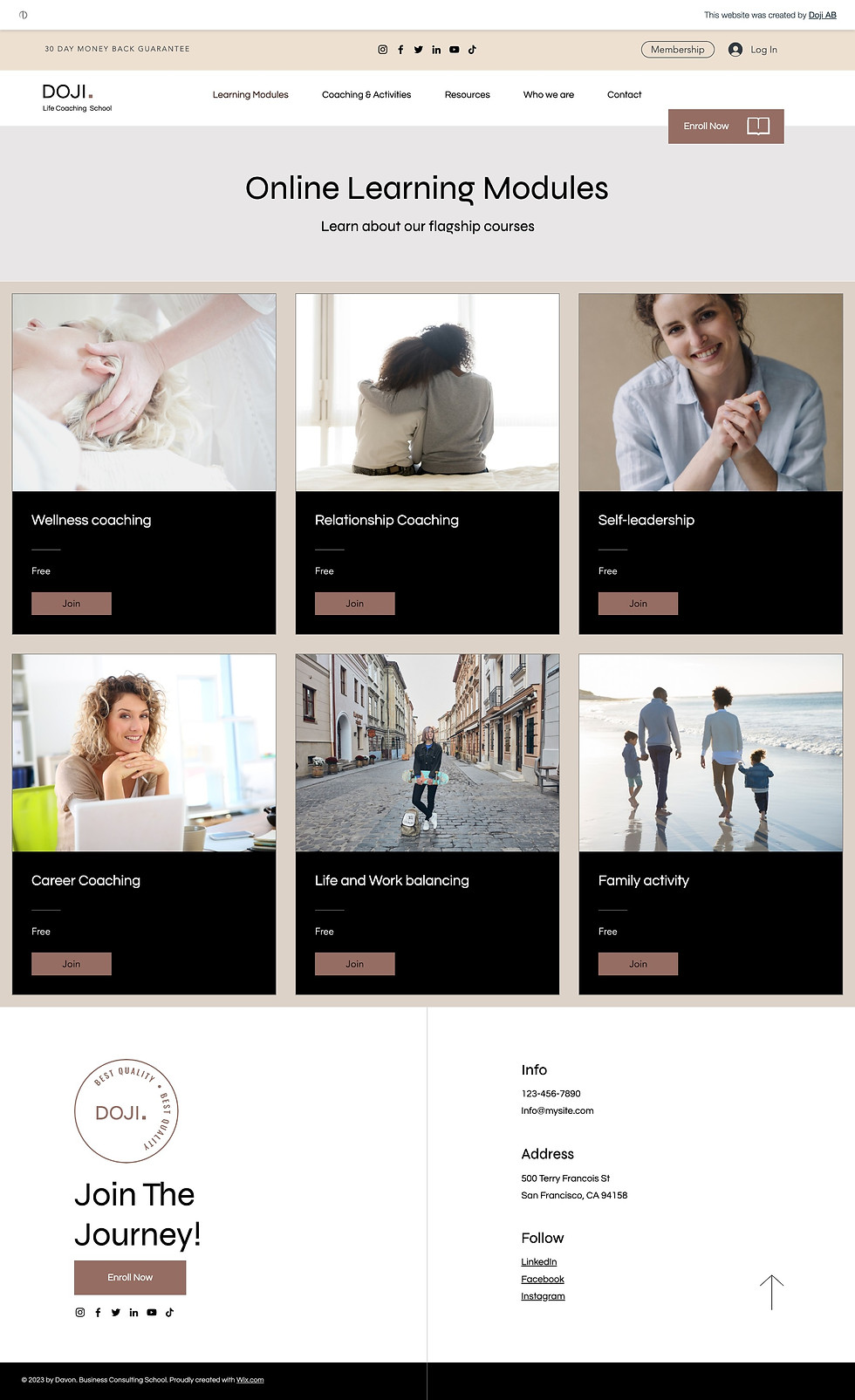Thumbnail: ONLINE PROGRAM/SCHOOL WIX Website template