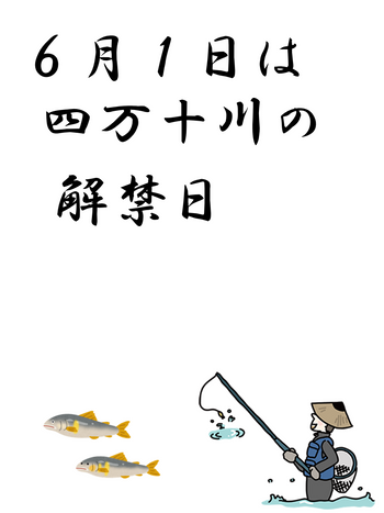 6月1日は四万十川の解禁日