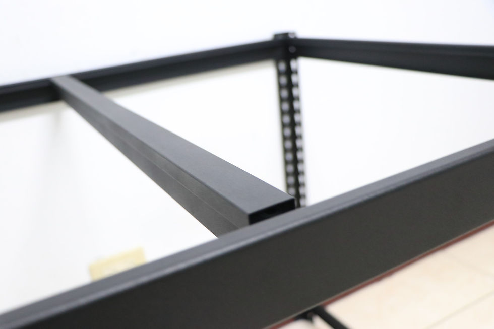 縮圖：DIY工業風黑砂紋角鋼電腦桌訂做W180xD75xH75(18mm跨放美芯板，尺寸可訂做，可選貼皮)