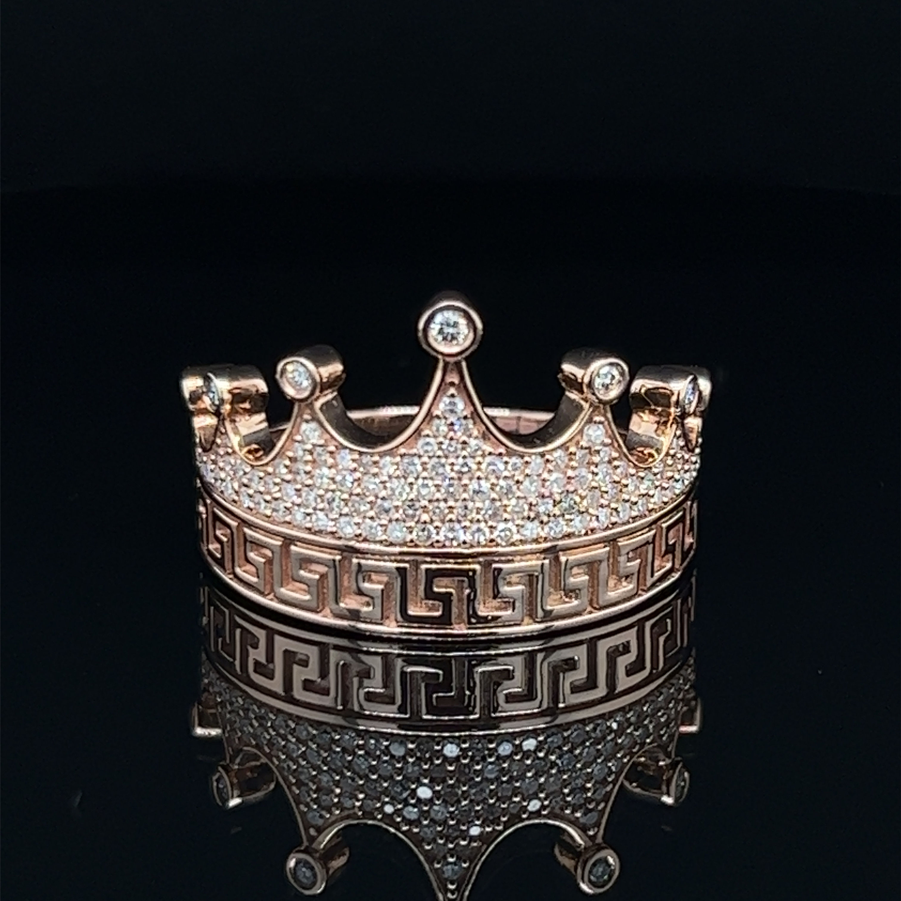 0.52CT/9KT Ring - Rose Gold VS1 Crown Ring