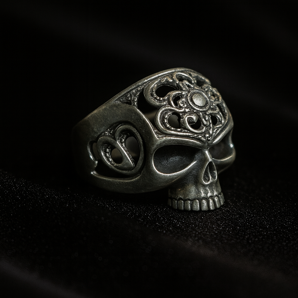 Ornate Skull Power Ring