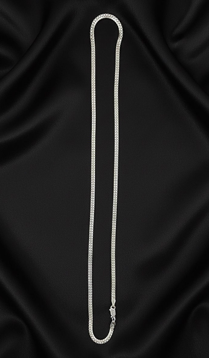 Thumbnail: 925 Sterling Silver Box Chain (18 Inches)