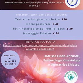 OPEN DAY Benessere Integrato a Pistoia: Postura, Chakra, Fiori di Bach e Shiatsu con Linda Anzilotti