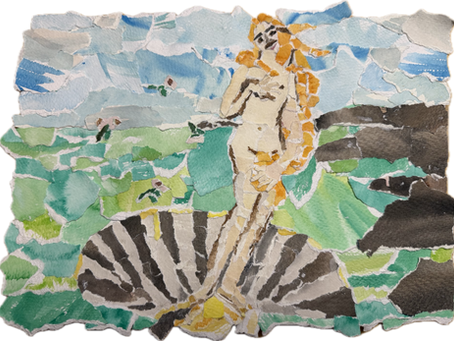 Venus Botticelli maar dan anders