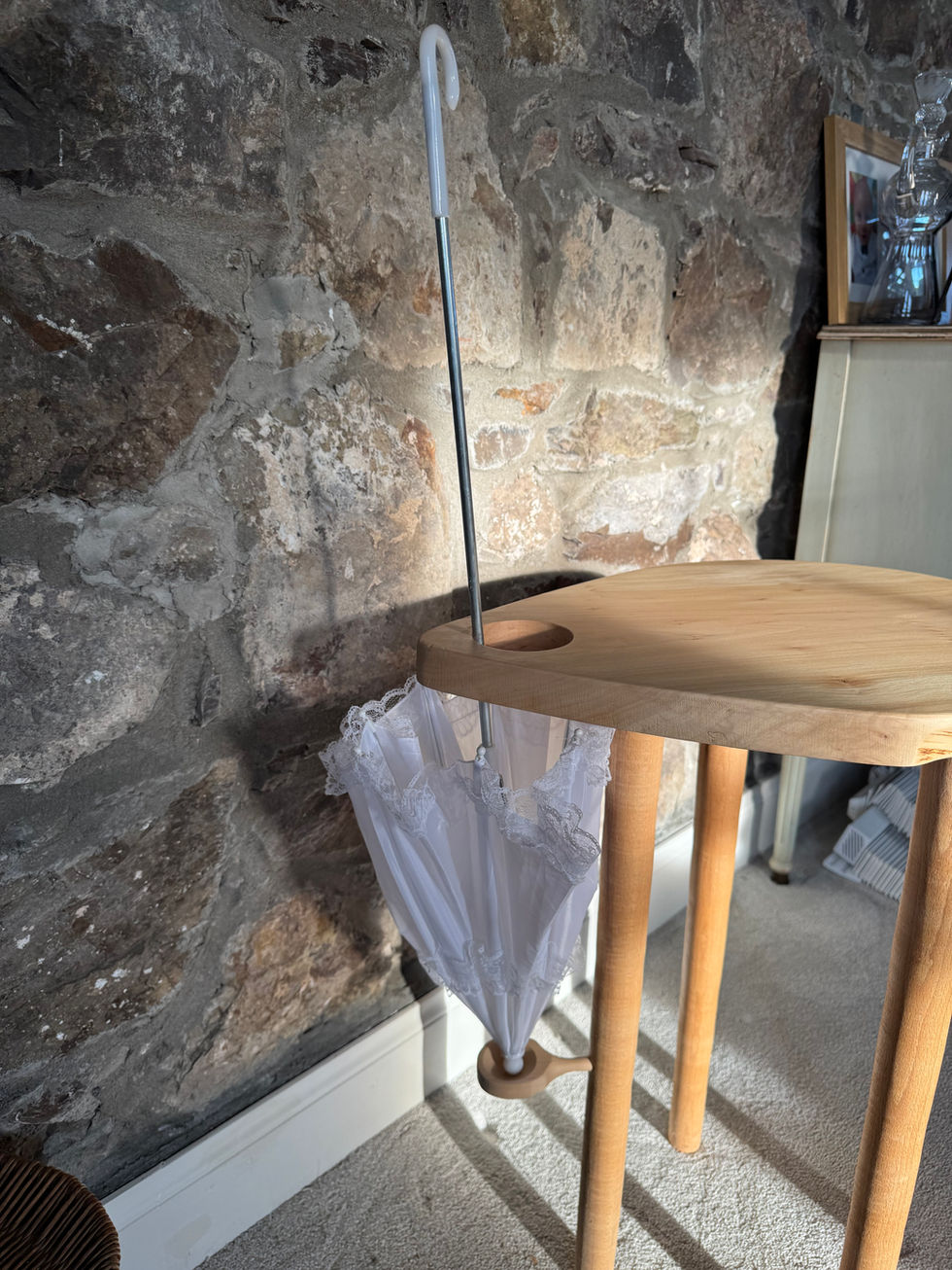Close up of a wooden stool