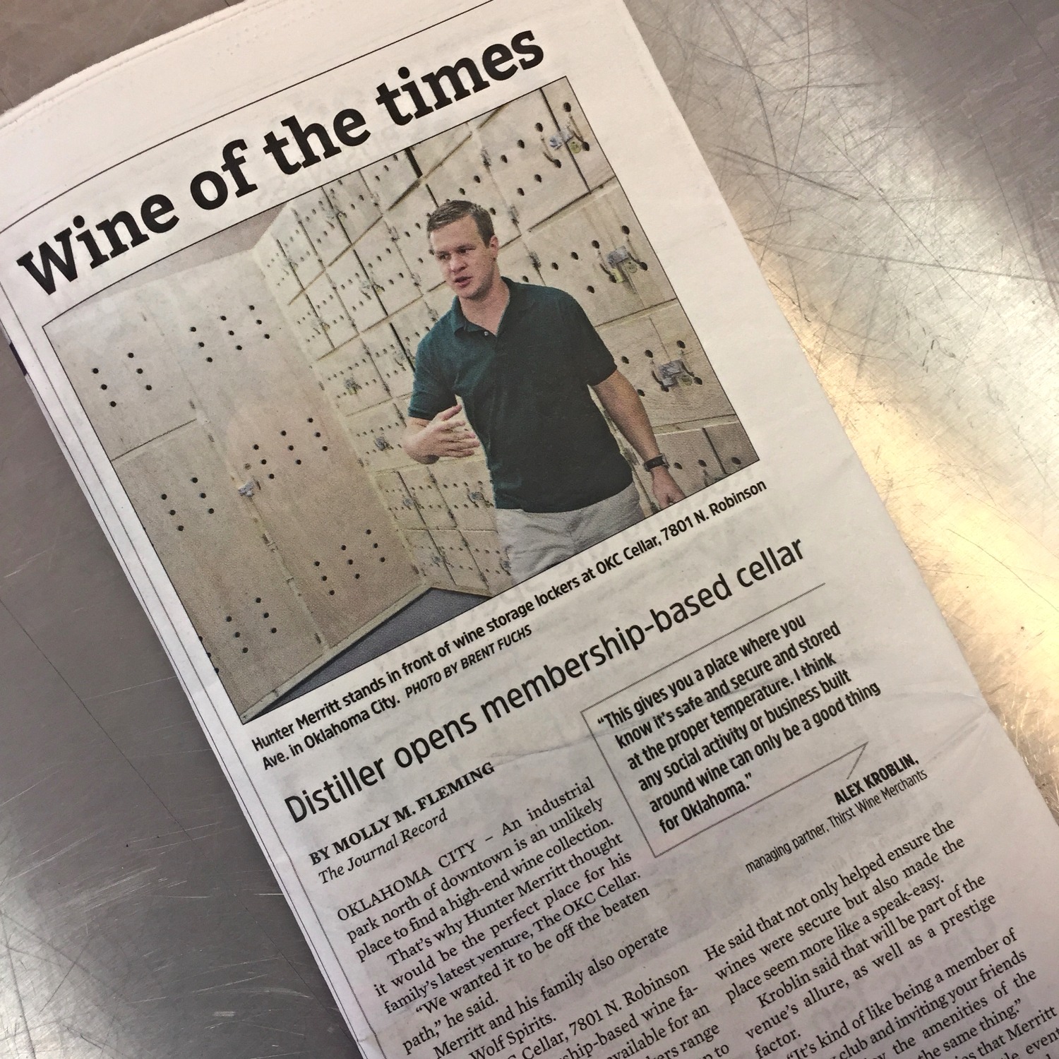 Distiller opens wine cellar