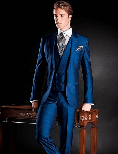 TRAJE AZUL SATINADO / VALENTI | Deluxe Tuxedo - 2020
