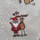 Thumbnail: Santa and Rudolf Linen Look Cotton Rich