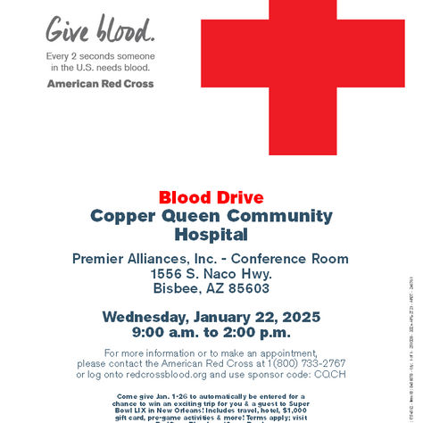 CQCH Blood Drive - 22 January 2025