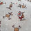 Thumbnail: Santa and Rudolf Linen Look Cotton Rich