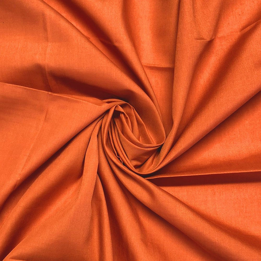 Copper/Terracotta Polycotton