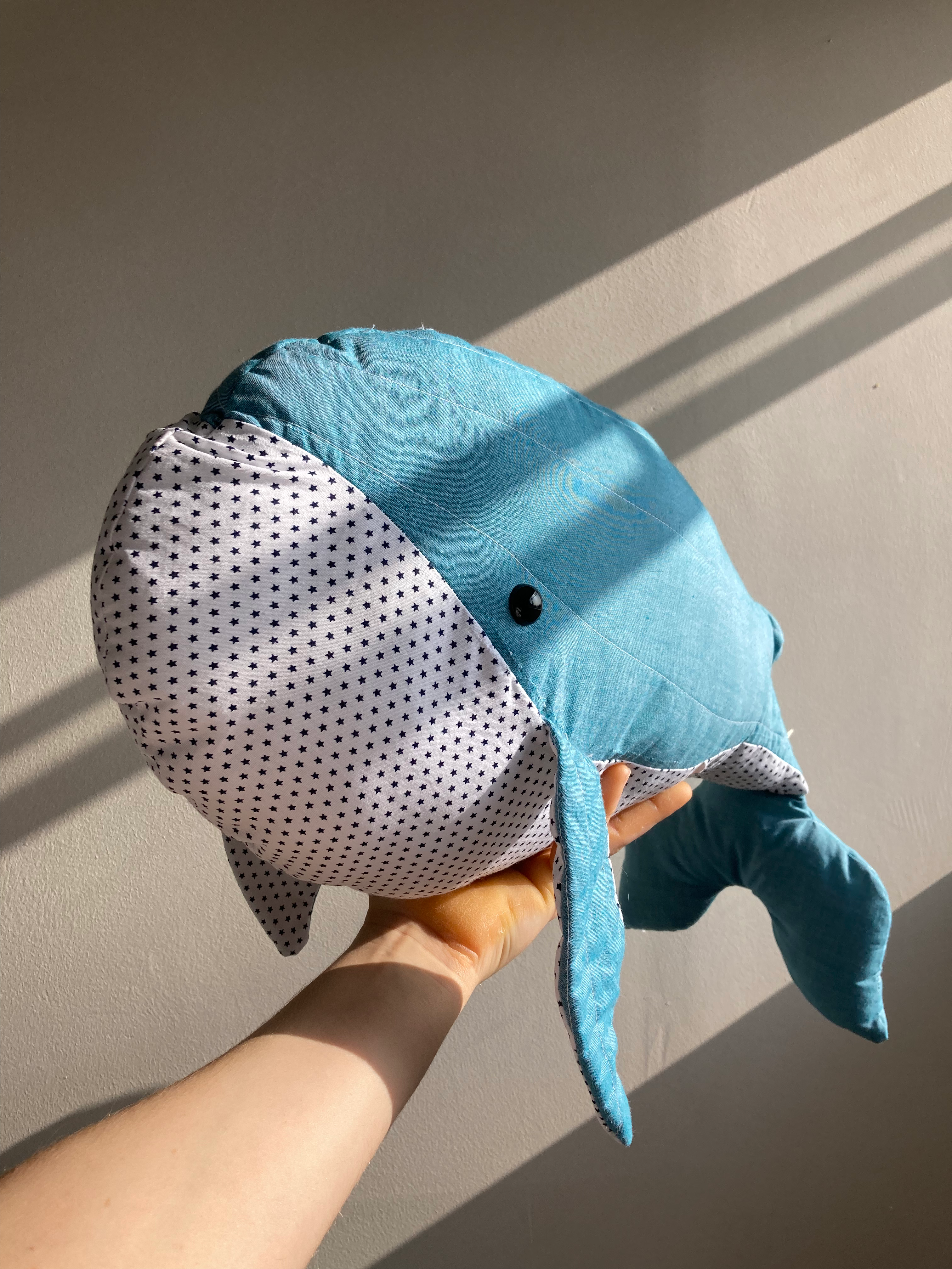 Winnie the Whale - Blue with Stars