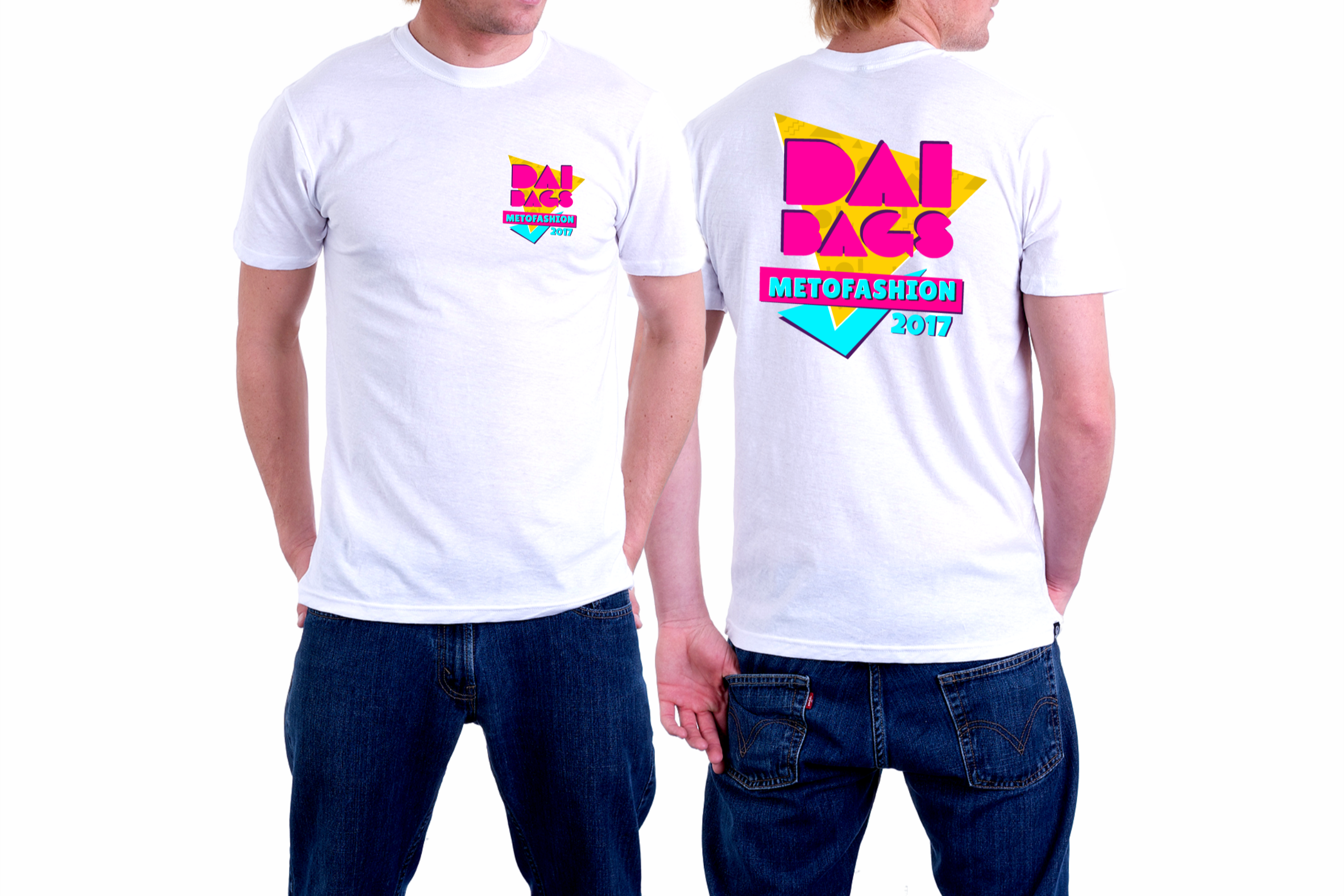 Camiseta 100% poliéster branca personalizada