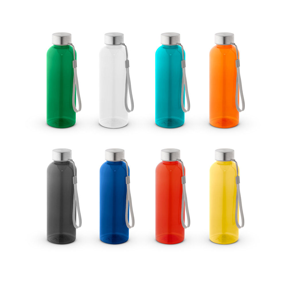 ENDERS. Squeeze em PET 100% reciclado com pega em corda (580 mL)
