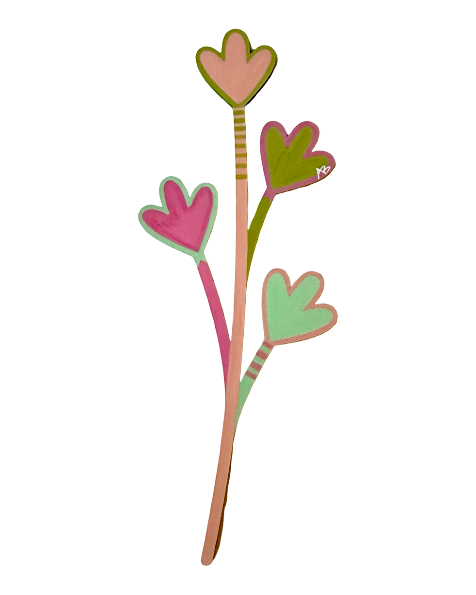 Thumbnail: THE BIRDIE TRACKS | PINKS + GREENS WITH BORDER