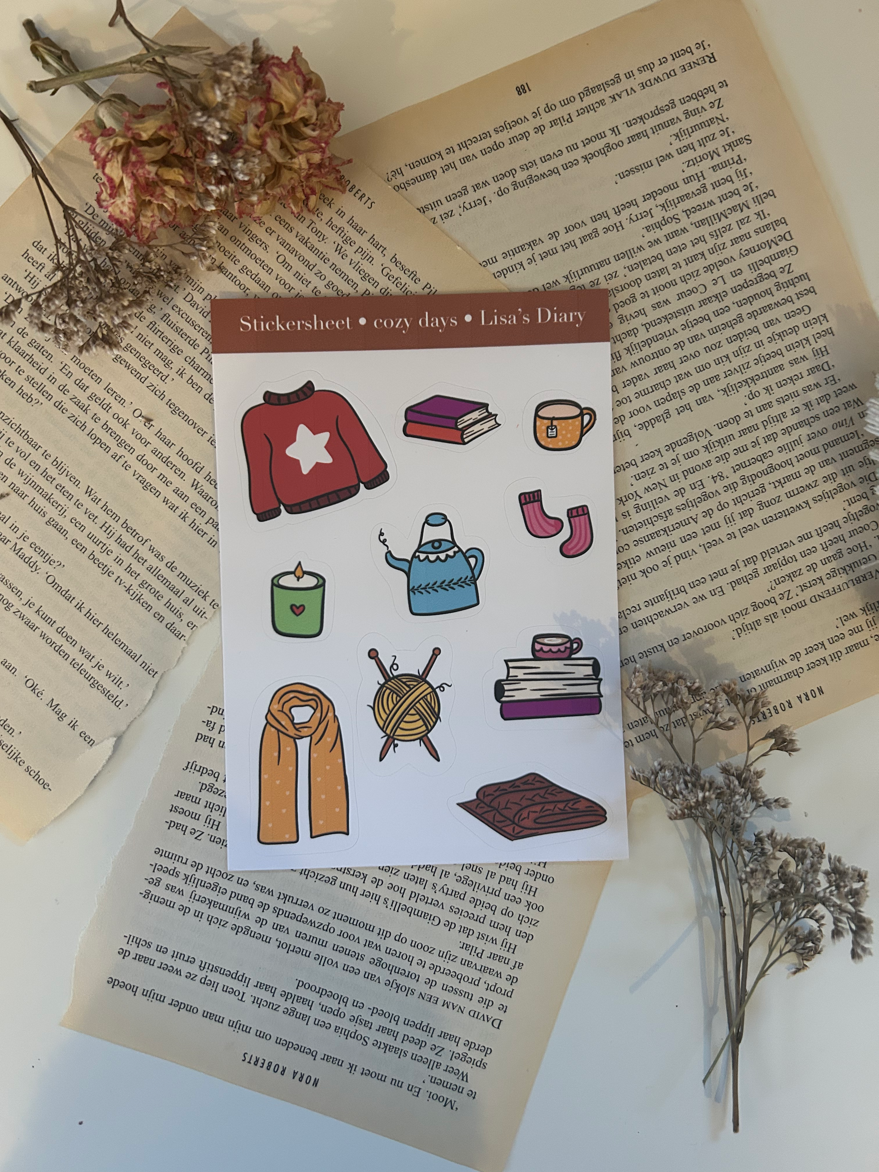 Stickersheet cozy days