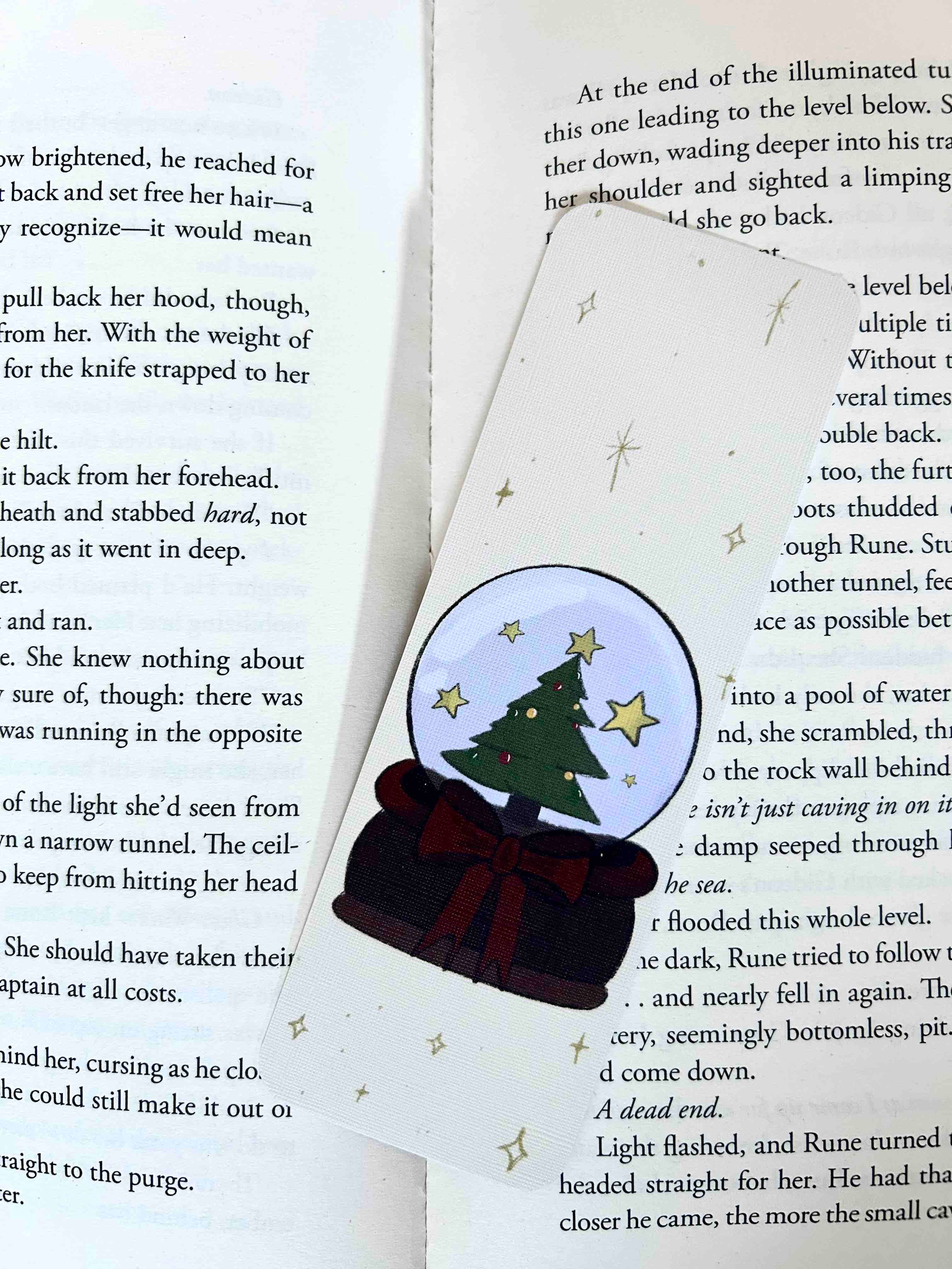 Christmas Snow Globe Bookmark