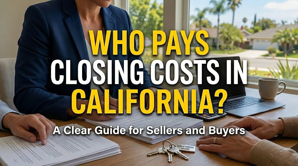 Who Pays Closing Costs in California? Buyer vs Seller Breakdown 