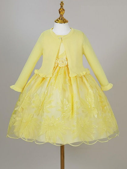 Thumbnail: JM2586 Girls 4-16 Sweater Dress