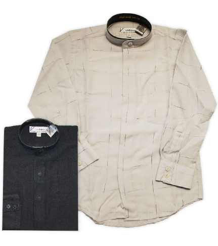 Thumbnail: Valdi01 Boys 8-20 Nehru Collar Dress Shirt