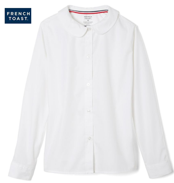 Thumbnail: SE9384 Girls Long Sleeve Peter Pan Collar Blouse