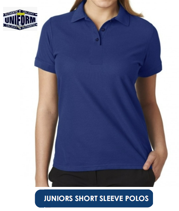 Thumbnail: AU511 Junior Girls S-XL Short Sleeve Polo