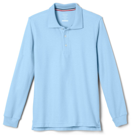 Thumbnail: SA9085 Boys Long Sleeve Pique Polo